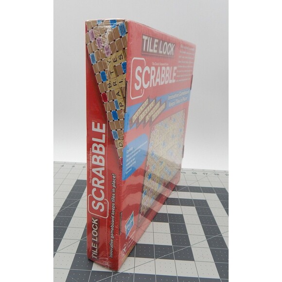 Tile Lock Scrabble Crossword Board Game Hasbro Factory Sealed 2023 Hasbro - Picture 7 of 9
